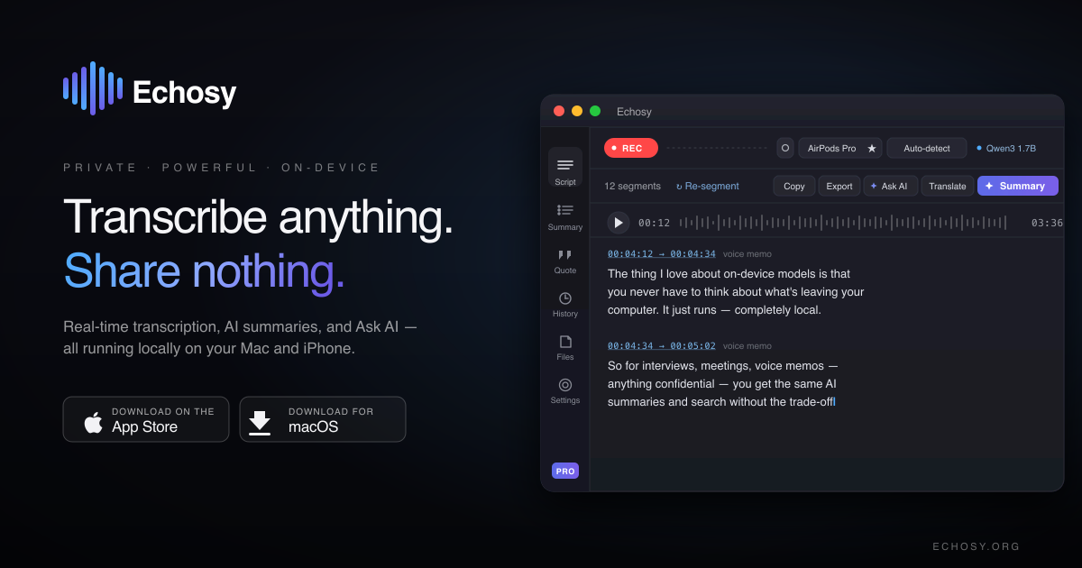 Echosy Screenshot