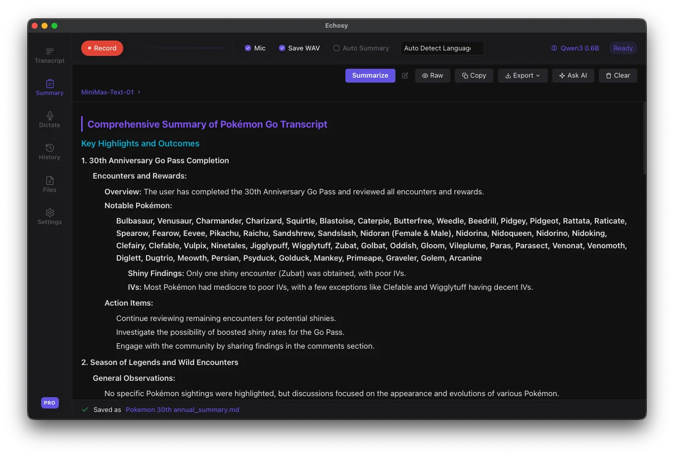 AI Summaries at a Glance
